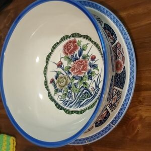 Decorative plate and bowl